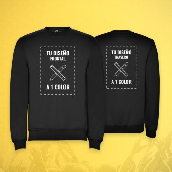 SUDADERA BÁSICA PAELLAS ONTINYENT PERSONALIZADA A 2 CARAS Y 1 COLOR