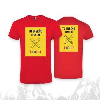 CAMISETA BÁSICA UNISEX DESPEDIDAS PERSONALIZADA A 2 CARAS Y A TODO COLOR