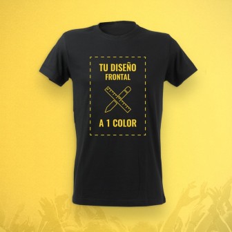 CAMISETA PREMIUM UNISEX DESPEDIDAS PERSONALIZADA A 1 CARA Y 1 COLOR
