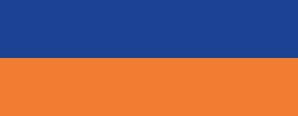 Azul marino y naranja